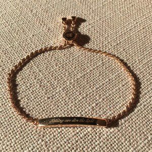 Monica Vinader 18k Rose Gold Vermeil Linear Chain Bracelet
